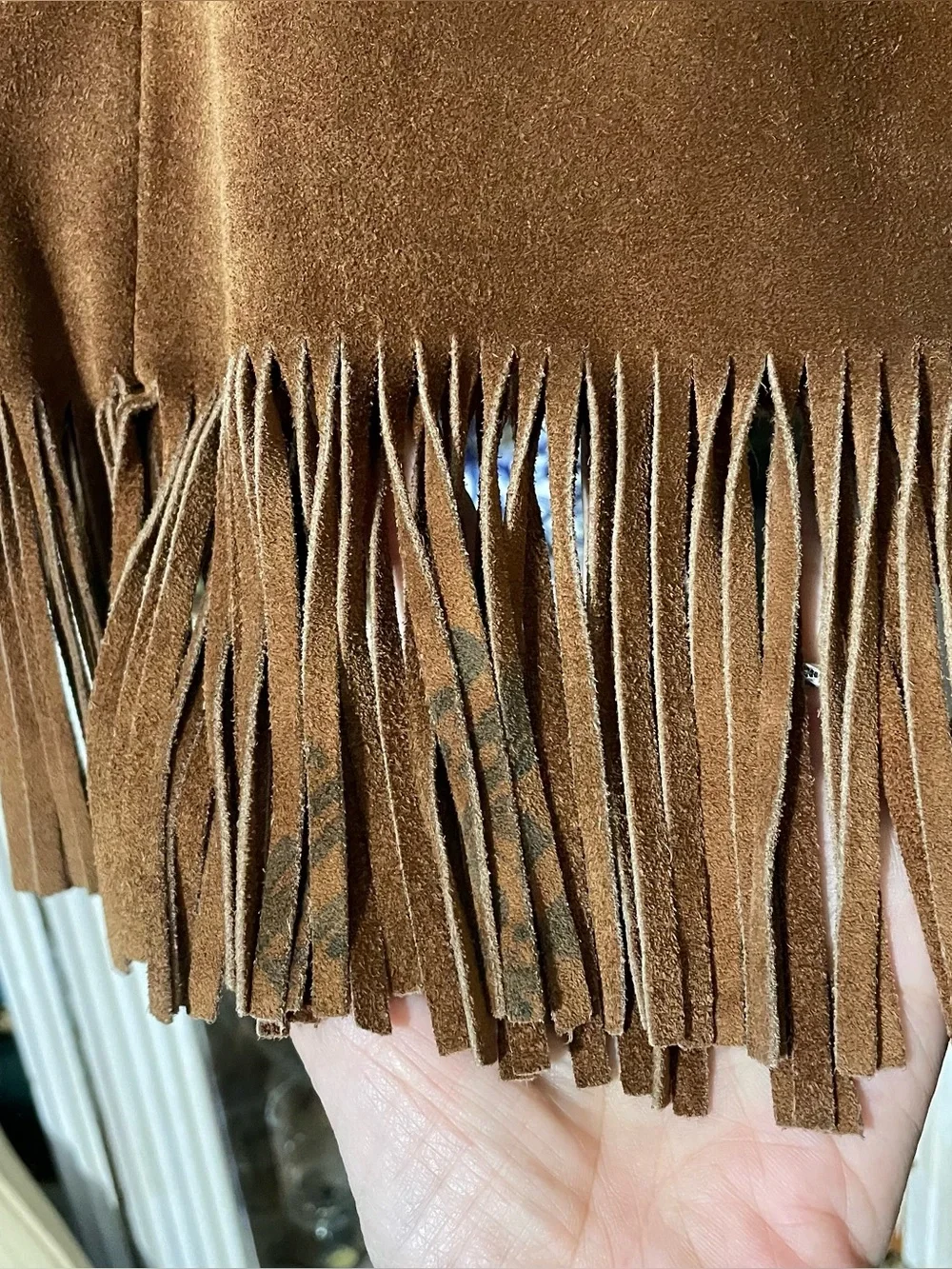 Winlit vintage 1960’s brown fringe suede leather jacket M - Picture 5 of 15